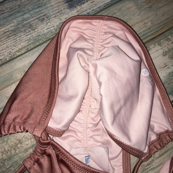 Shade & Shore Shimmer & Tassel Bikini Bottoms - Picture 5 of 6